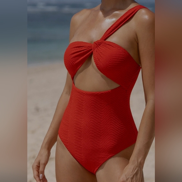Berlook Other - Red One-Piece Swimsuit with Cutout NWT